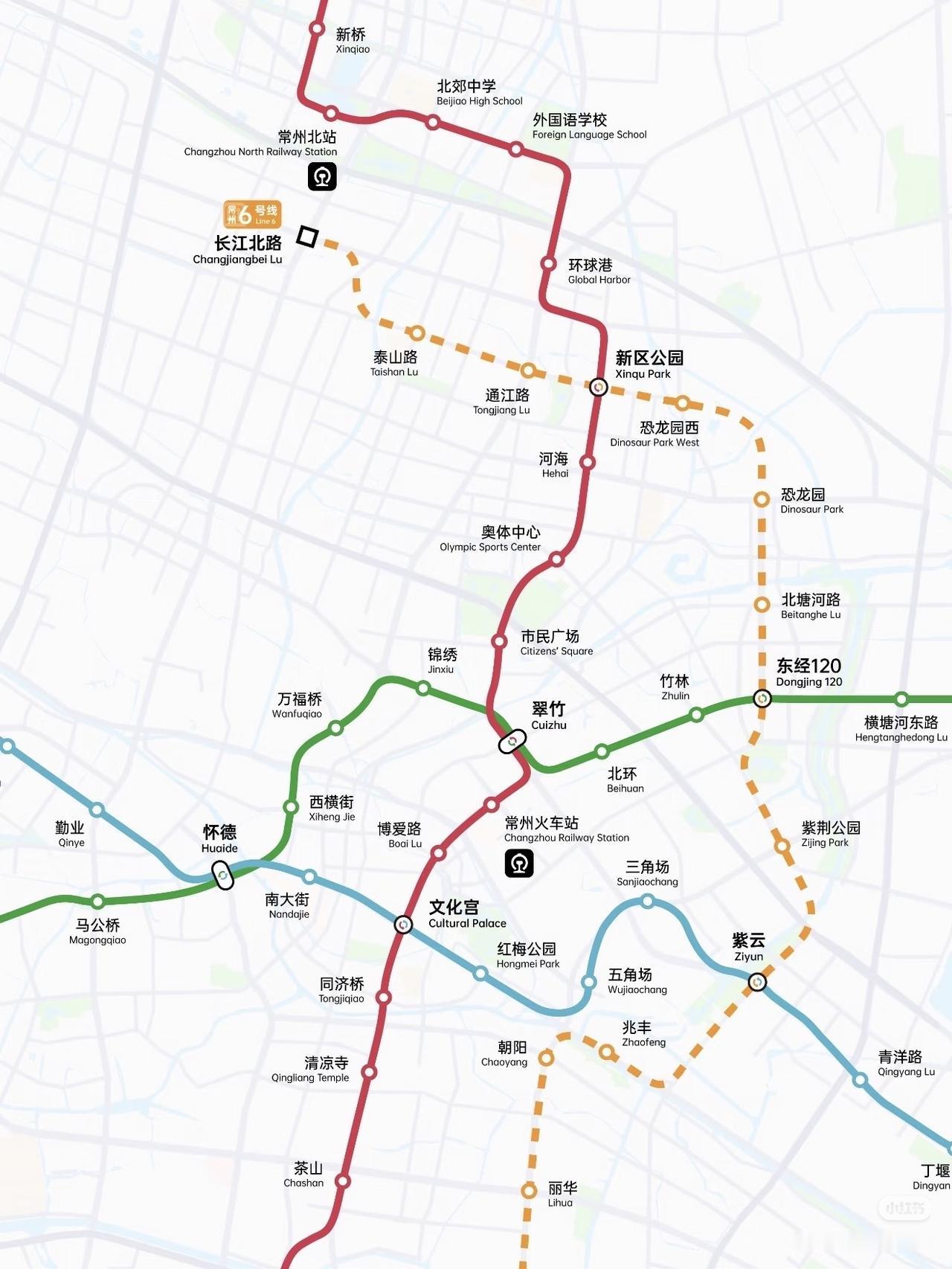 常州地铁2030年+地铁规划示意图，不通机场吗？