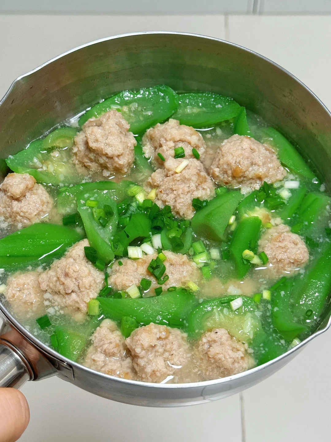 谁懂啊？丝瓜肉丸汤吃一次爱一次！🍲🍲🍲