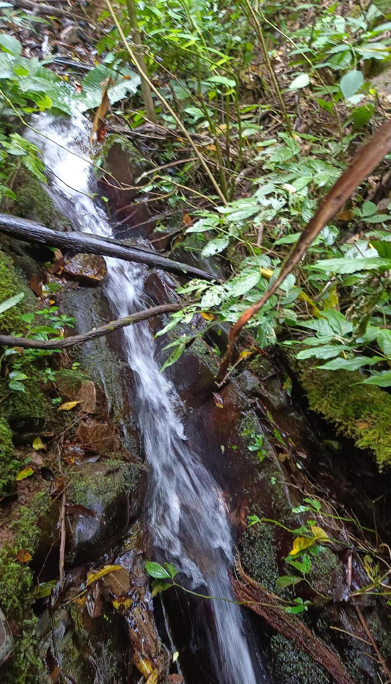 清澈见底的水户外徒步登山带你看风景