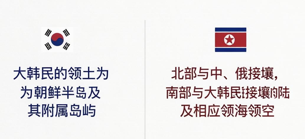 韩、朝双方宪法里的“国土”与“称呼”很多人以为，韩国和朝鲜在官方文件里会互相