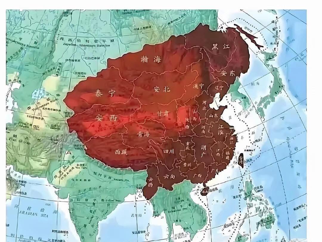 倘若没有如果！清朝领土保留至今！这版图！清朝领土面积，最巅峰的时期达到了131