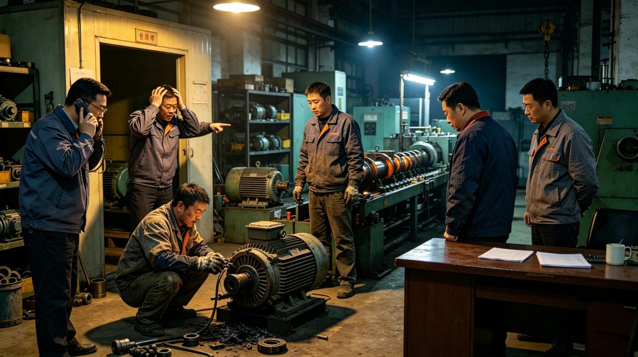 老宋在机修组干了二十年，修过的机器比车间主任见过的还多。那天晚上十一点，电机烧