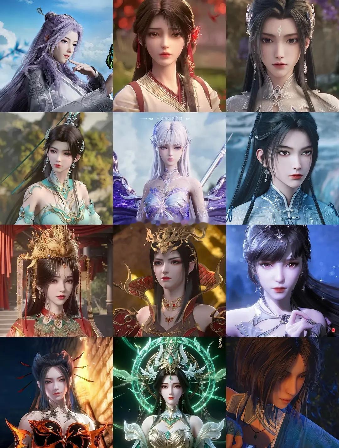 国漫女建模（部分）和男建模～