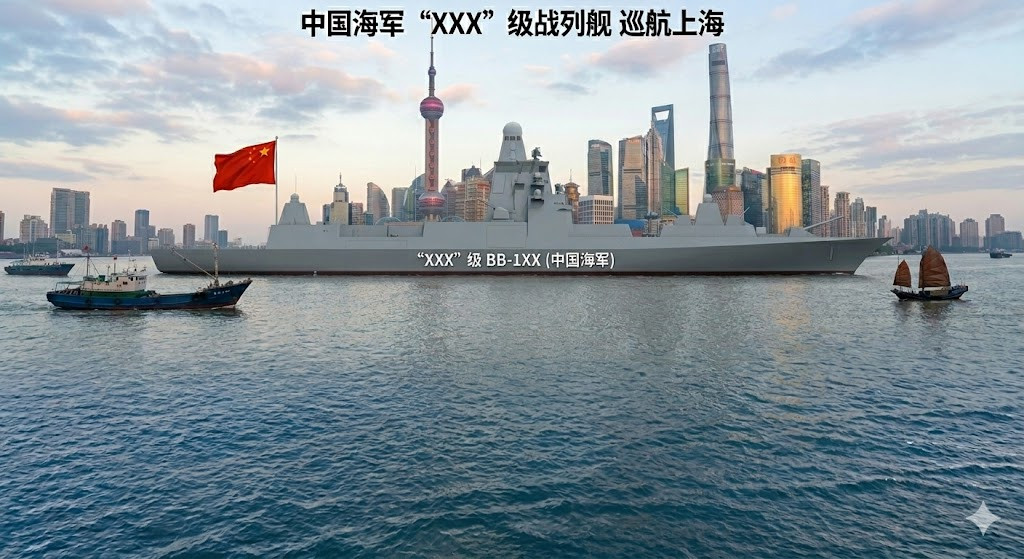 【中国正在建造新型八万吨超级战列舰】4月1日，法国海军新闻（NavalNews)