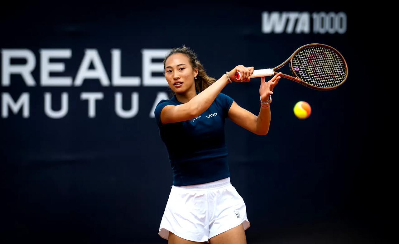 郑钦文第七次对垒萨巴伦卡!5月13日，WTA1000罗马站第四轮，8号种子郑