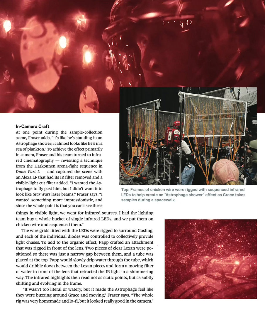 全片最美镜头竟然是手搓的！🤯🤯《挽救计划》中太空噬星体场景采用实拍方式，摄影