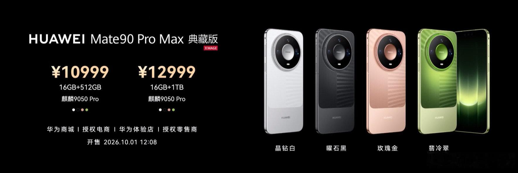 #Mate90#价格出来了，5999起，发布会之前我猜的价格，除了ProMax，其他的全中，我就问，