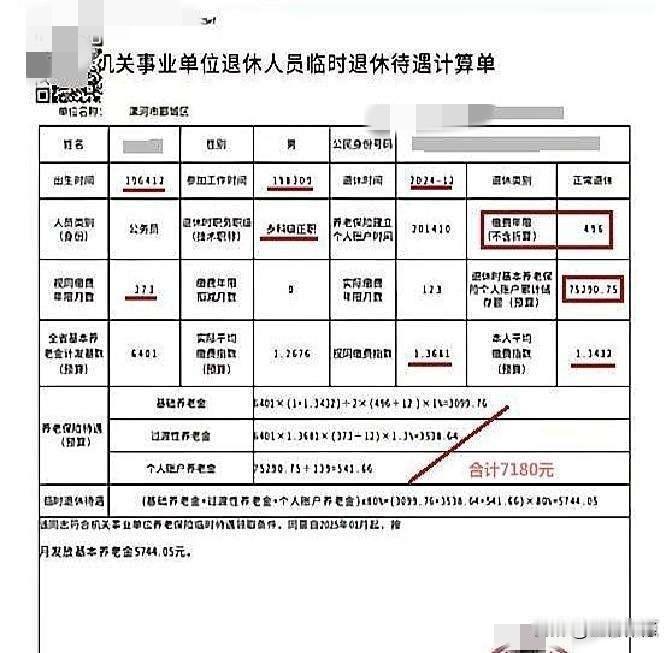 个人账户仅有七万多元，七千多元的养老金究竟是如何构成的呢？您这个问题问得十分关键