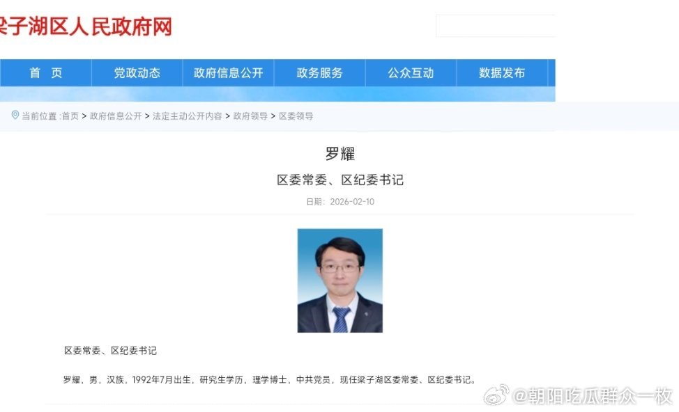 北大博士罗耀，已任鄂州市梁子湖区委常委、纪委书记。