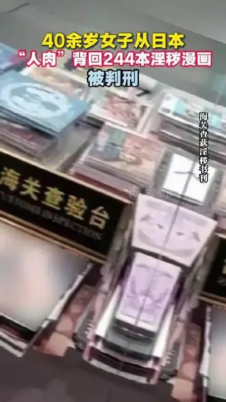 代购"十八禁"漫画赚差价？女子从日本背回24