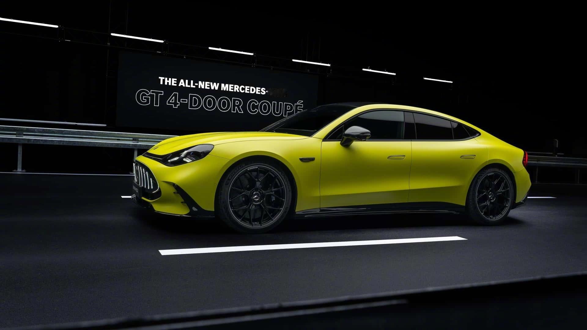 全新梅赛德斯-AMGGT纯电四门轿跑车，基于AMGGTXX概念车打造，动力方