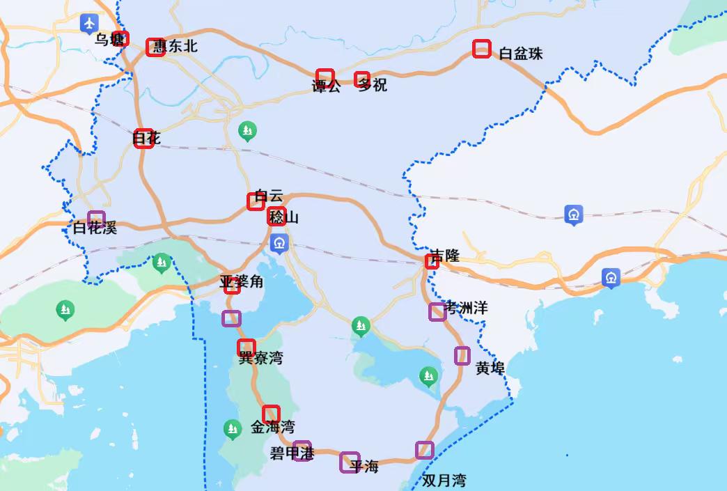 县级高速公路优秀的城市—广东惠东县惠东县高速路网密集，已形成