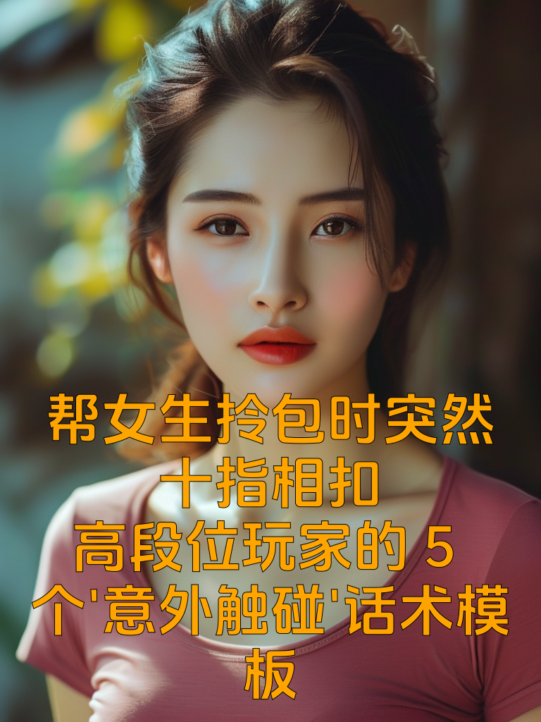帮女生拎包时突然十指相扣：高段位玩家的5个'意外触碰'话术模板