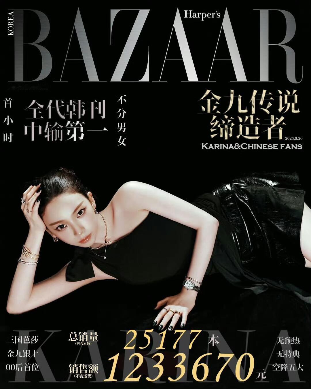 柳智敏杂志战报来了，全代韩刊中输第一🎉（不分男女​​​