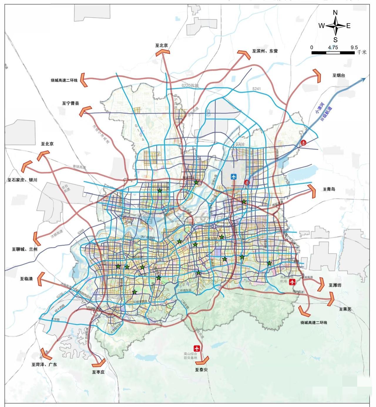 济南市路网规划，2050年能实现吗？[捂脸哭]