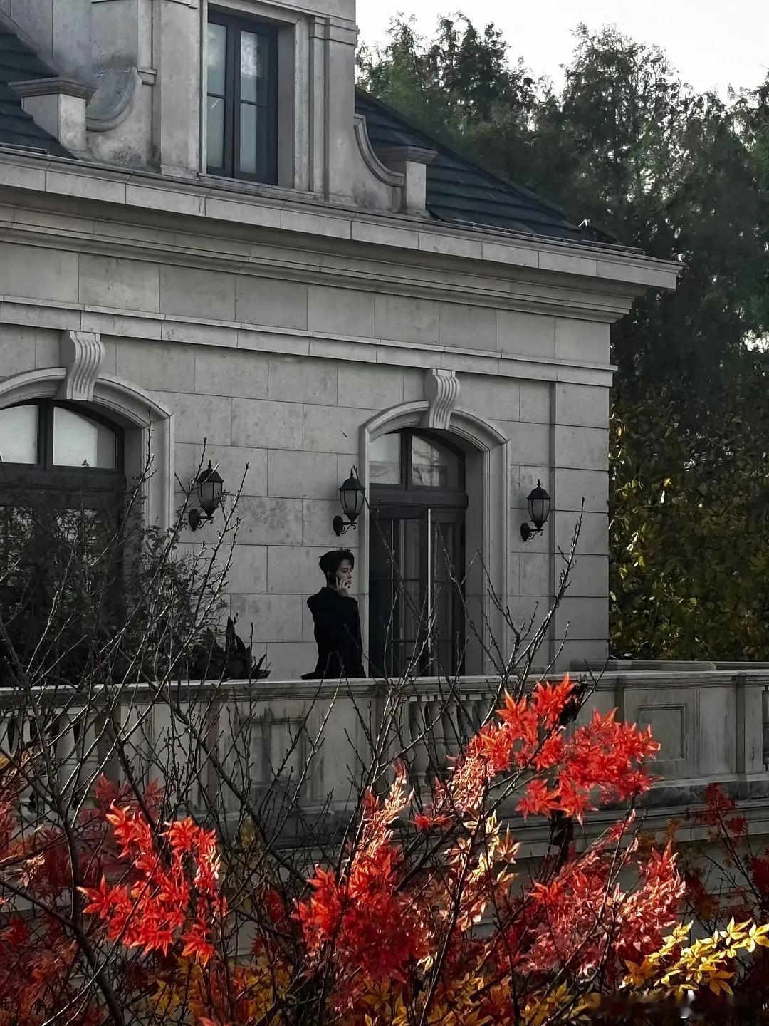 敖瑞鹏不二之臣路透，在大别墅里打电话，真的很有一种暗黑霸总的感觉。