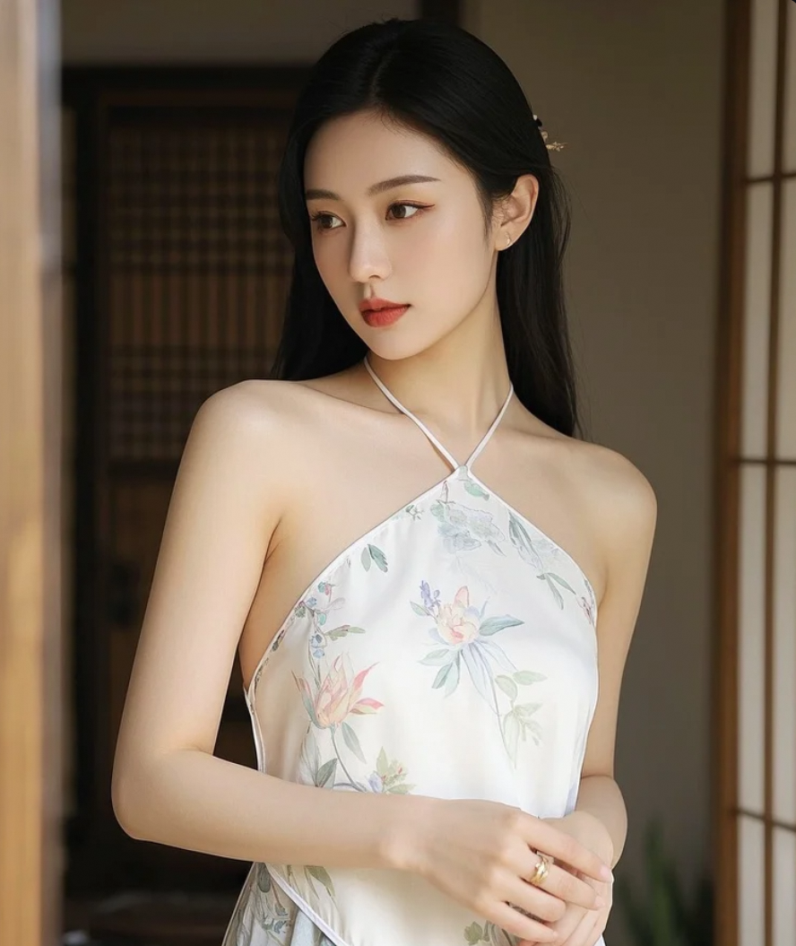 云想衣裳花想容，春风拂槛露华浓。