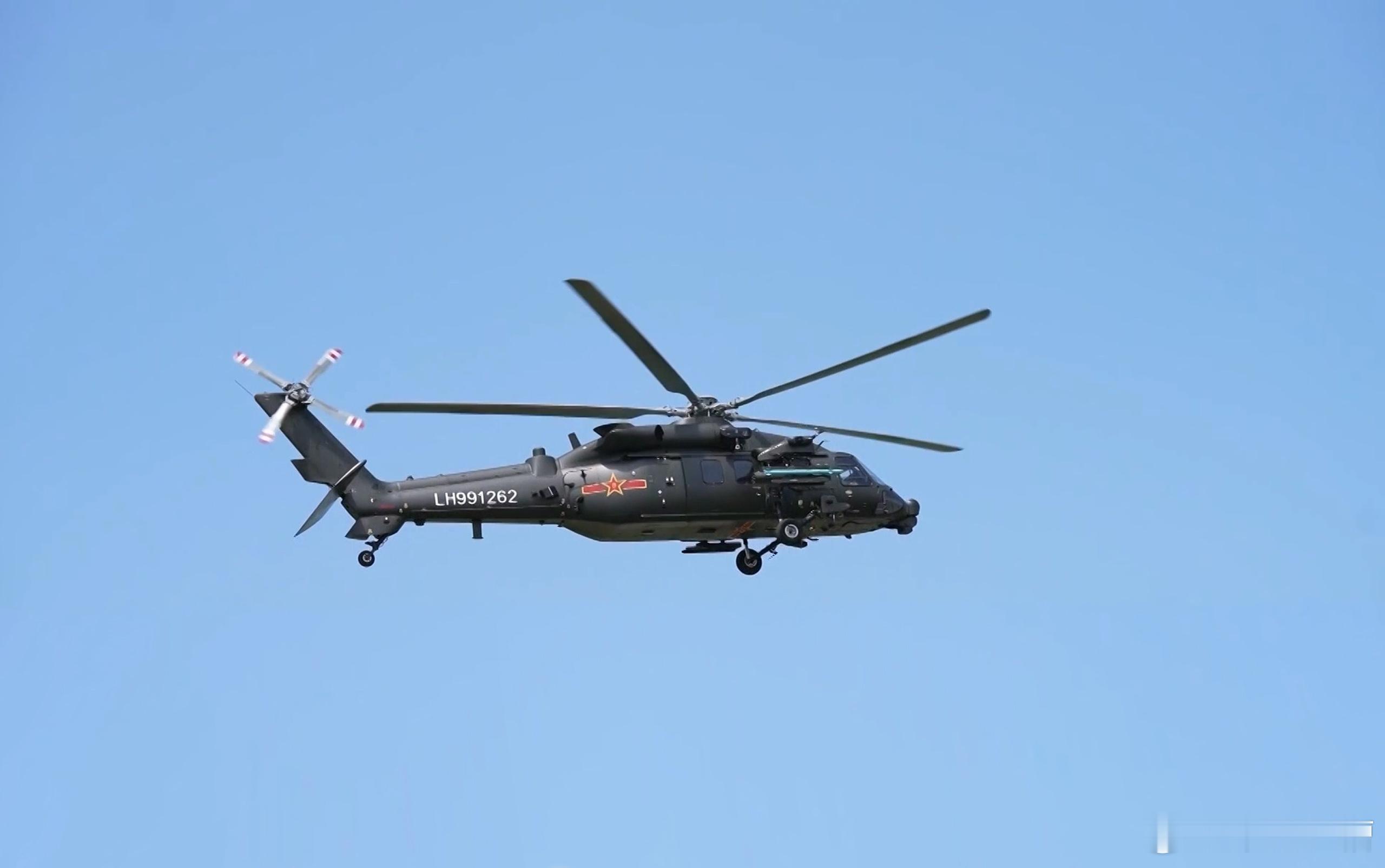 Z20T首次挂载PL90空空导弹PL90是专门给直升机使用的空空导弹直白点讲中国