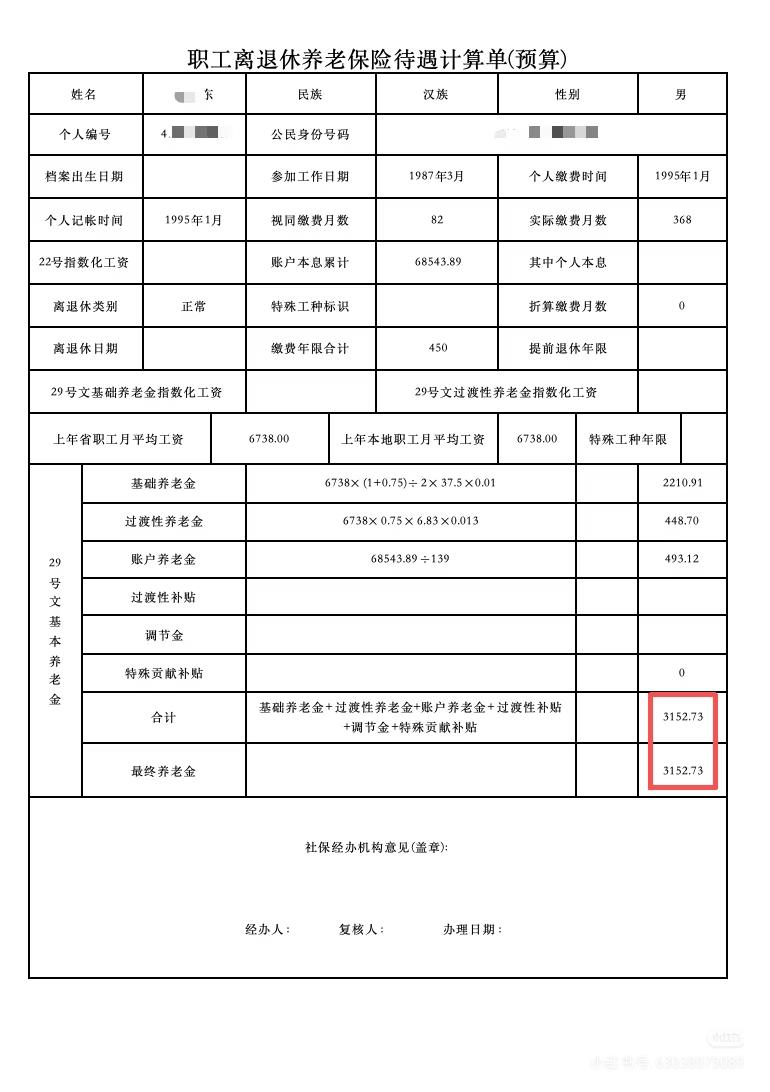 职工37.5年工龄退休金能拿多少？退休养老金标准最近，一张“职工离退休养老