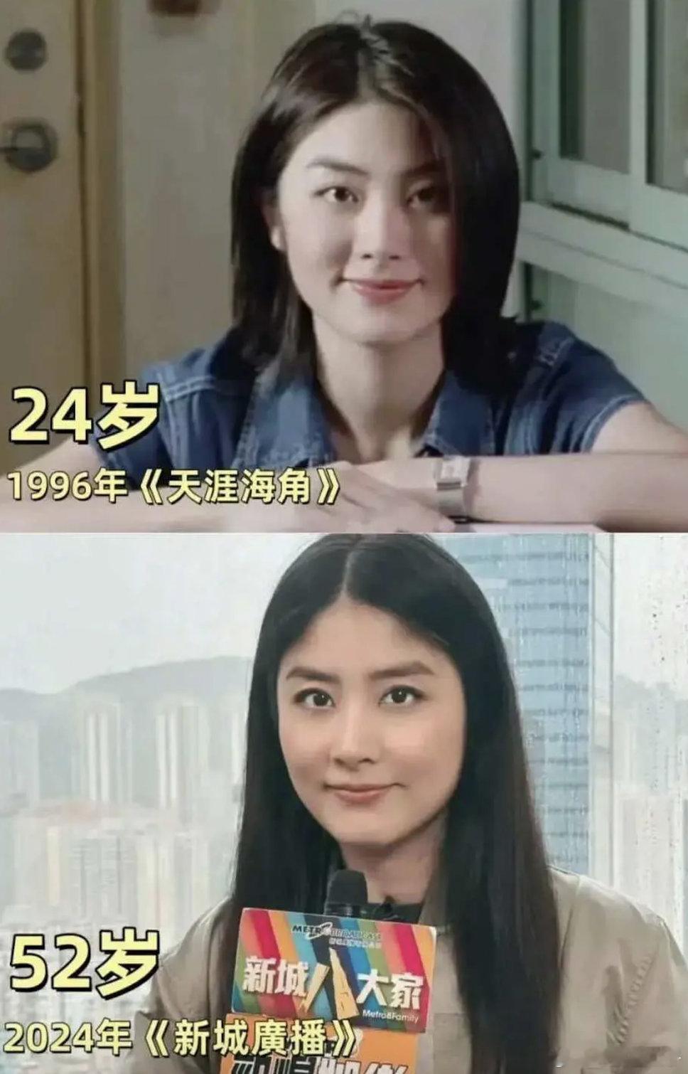 陈慧琳近30年容貌前后对比照，应该是个非常自律的人​​​