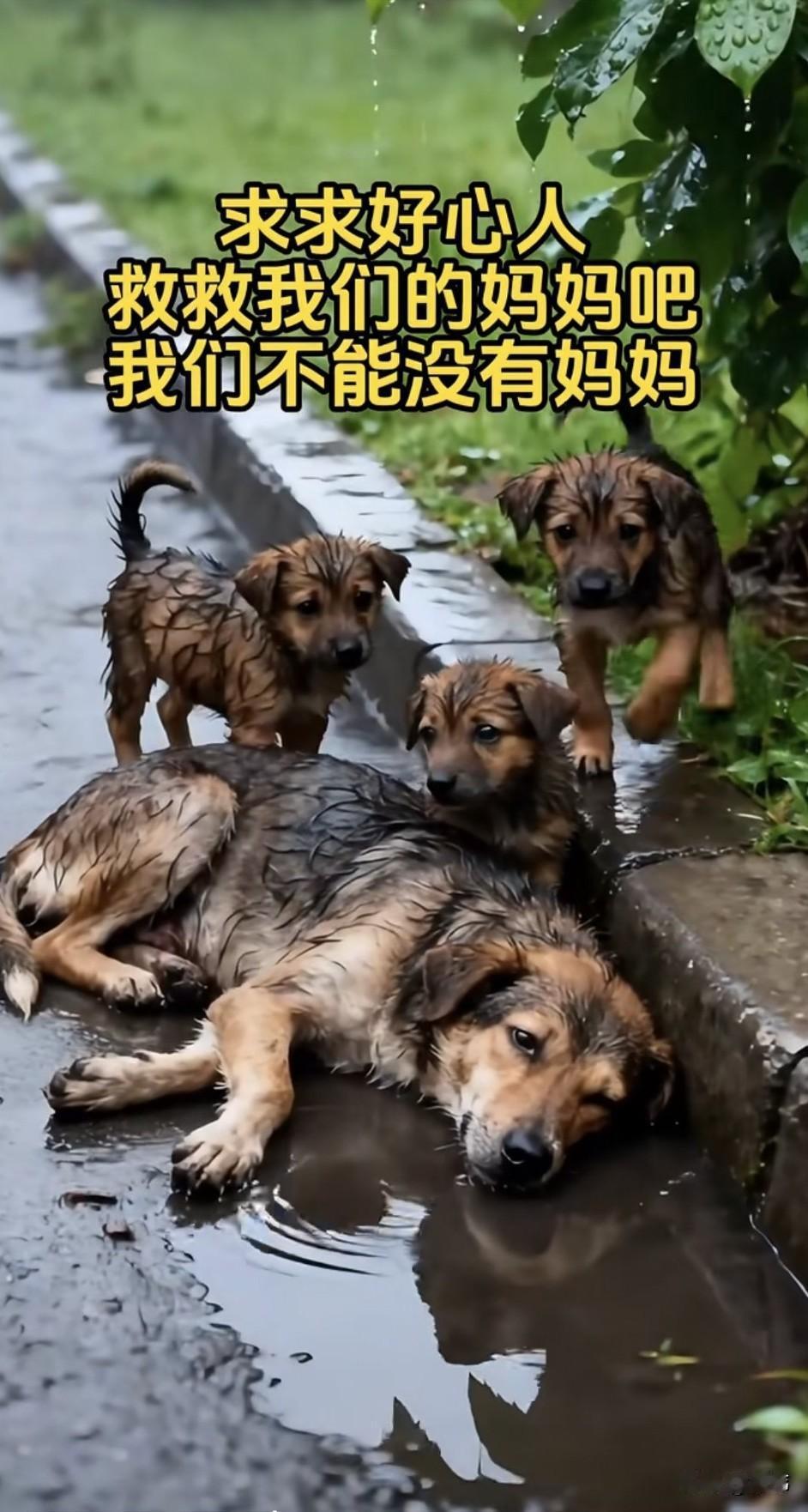 泪目了！这天是个雨天，一位小姐姐撑着雨伞去散步，可当她来到一个公园的时候，看到无