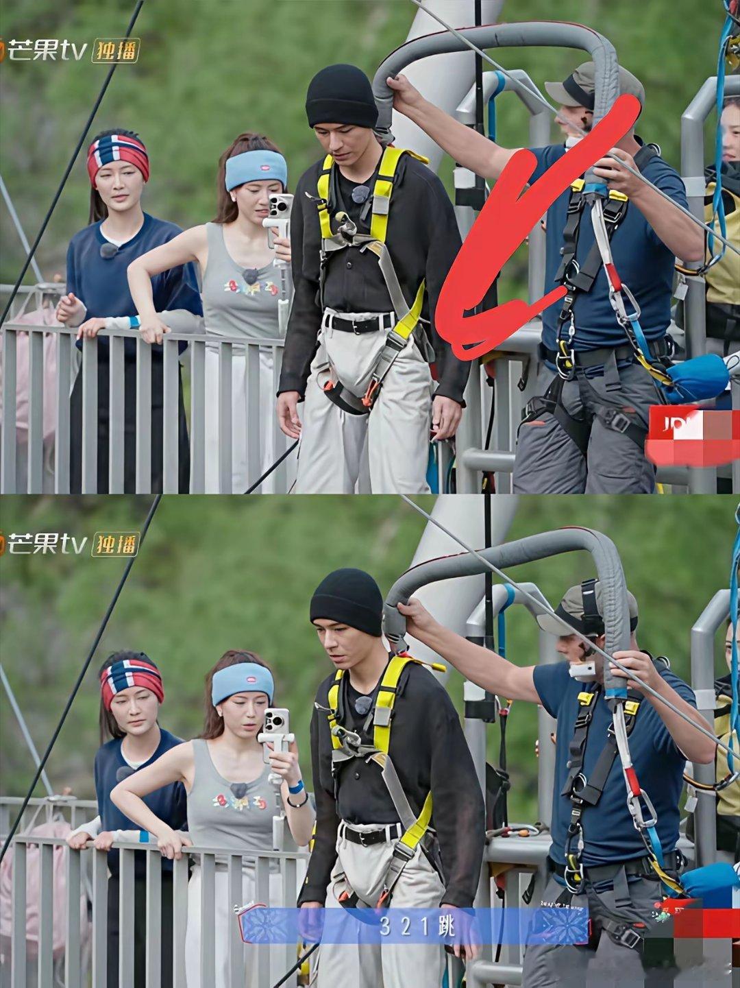 龚俊这孩子，这下真的尴尬了吧？不是因为蹦极害怕，而是藏不住了！​这期的综艺播出来