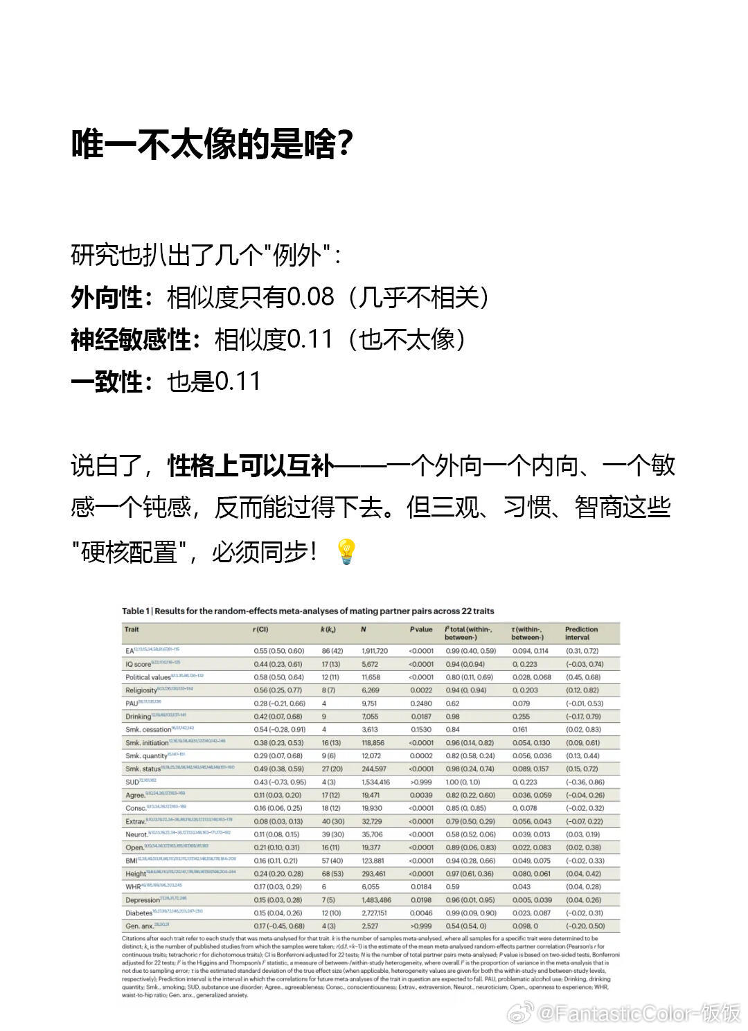 Nature实锤：你对象跟你80%相似，不仅仅是缘分