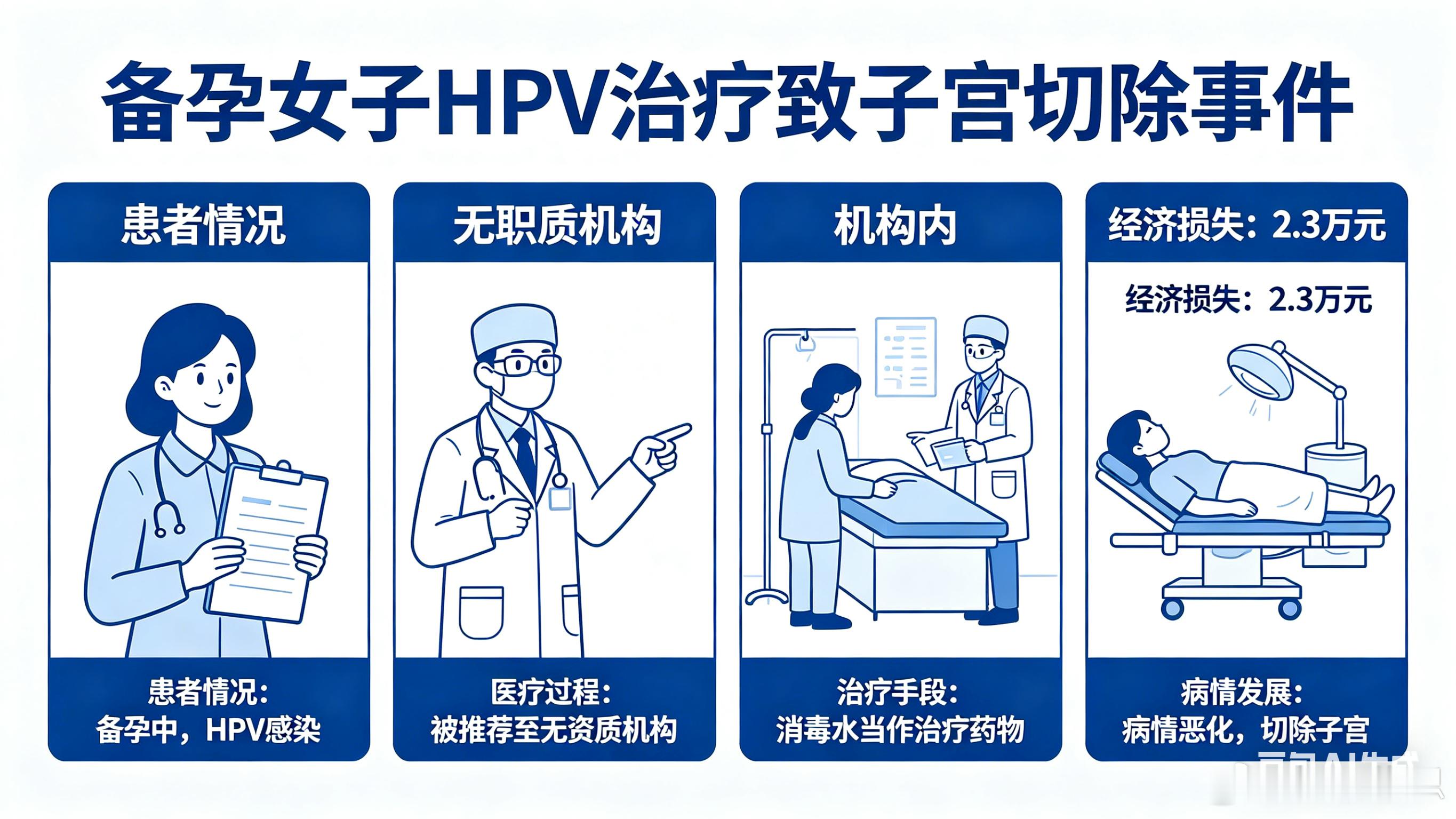 备孕女子花2.3万治HPV最终子宫切除备孕心切，医生一句话把她送进深渊吴某（化名