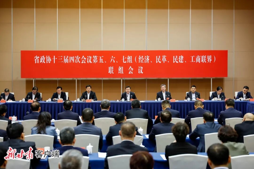 胡昌升参加政协甘肃省十三届四次会议经济、民革、民建、工商联界委员联组讨论