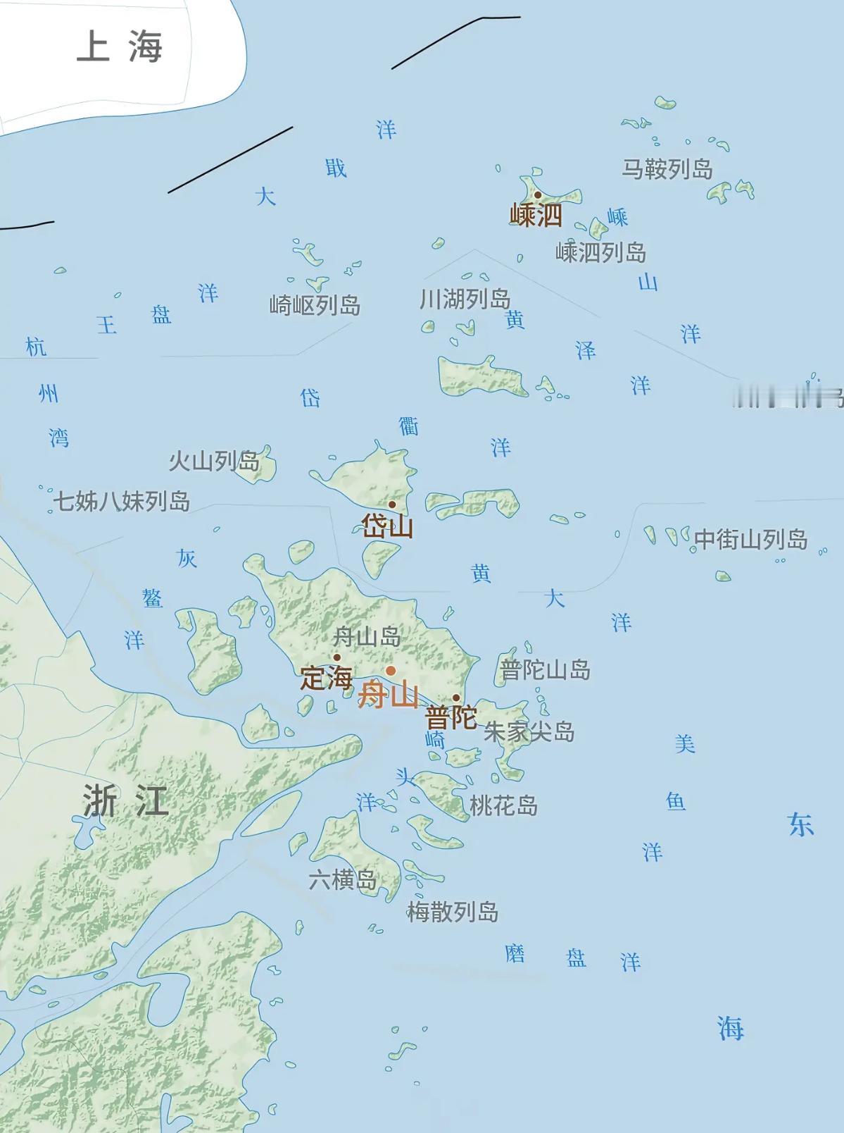 舟山群岛地处中国东南沿海，长江口南侧、杭州湾外缘的东海洋面上，东濒太平洋、南接象