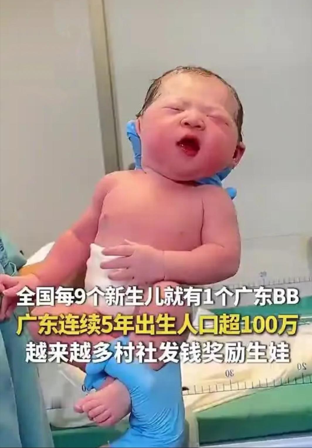 今年的人口出生率一出终于知道为什么现在大家都往广东这个地方跑了全国1/9的出