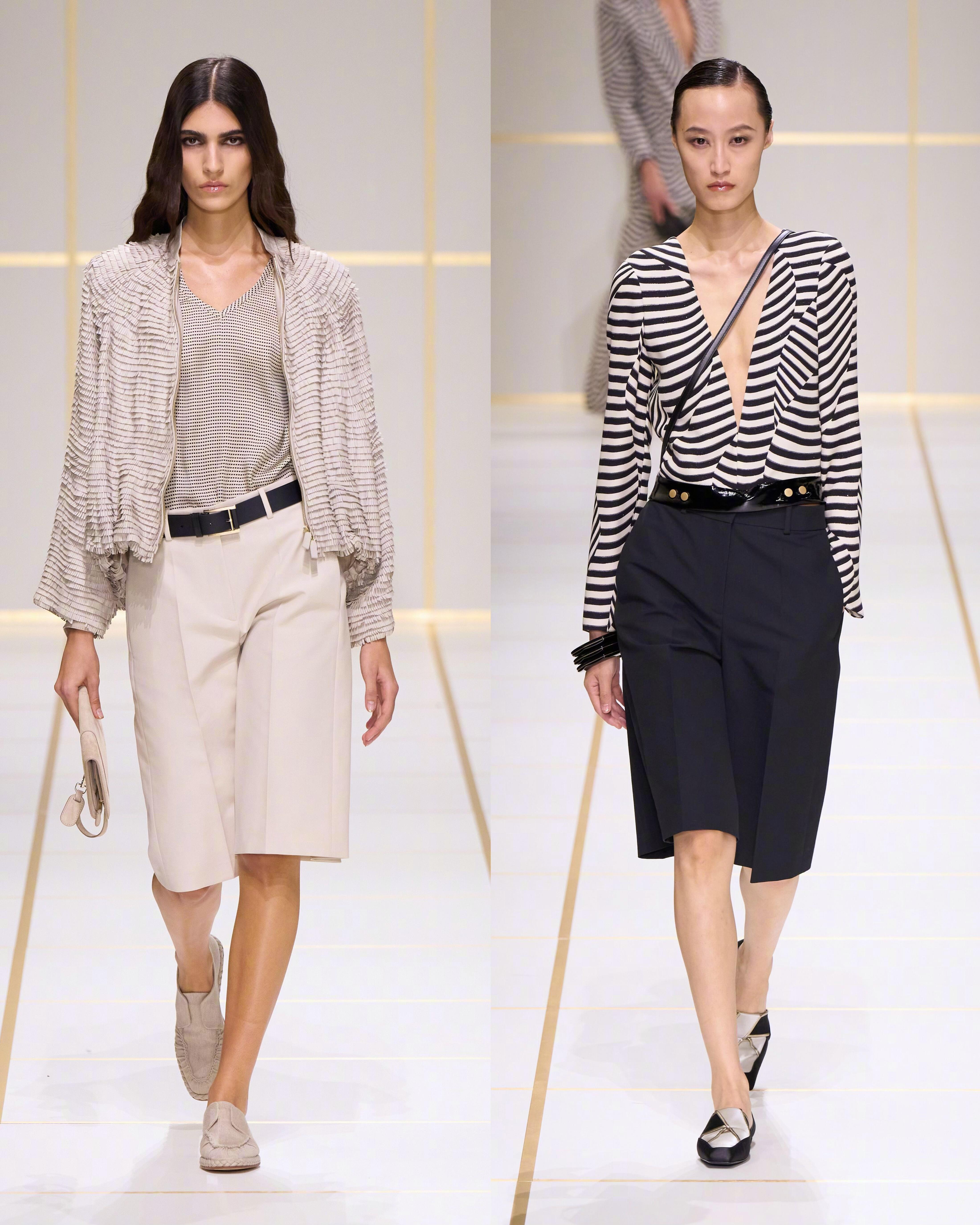 GiorgioArmani2027春夏女装系列主打蝴蝶元素，亮片刺绣、链