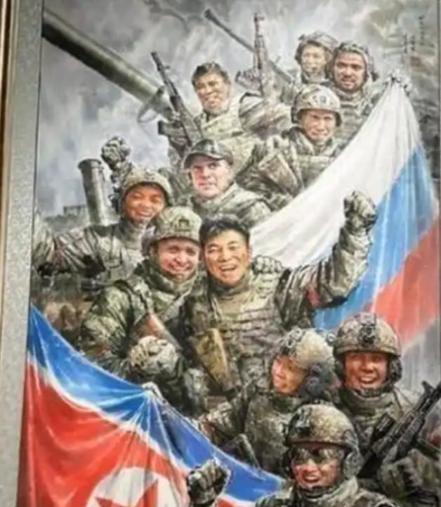 朝鲜曾经没想到，派遣了1万多人去俄罗斯打仗，结果，现在在平壤的街头巷尾，印有西里