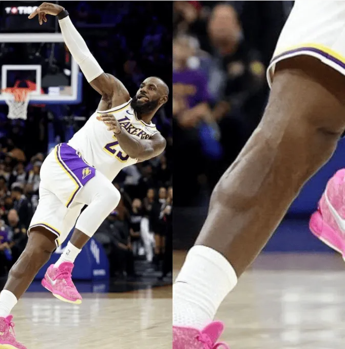 美媒发推晒出了勒布朗-詹姆斯的小腿肌肉照。媒体表示：这就是勒布朗-詹姆斯近41