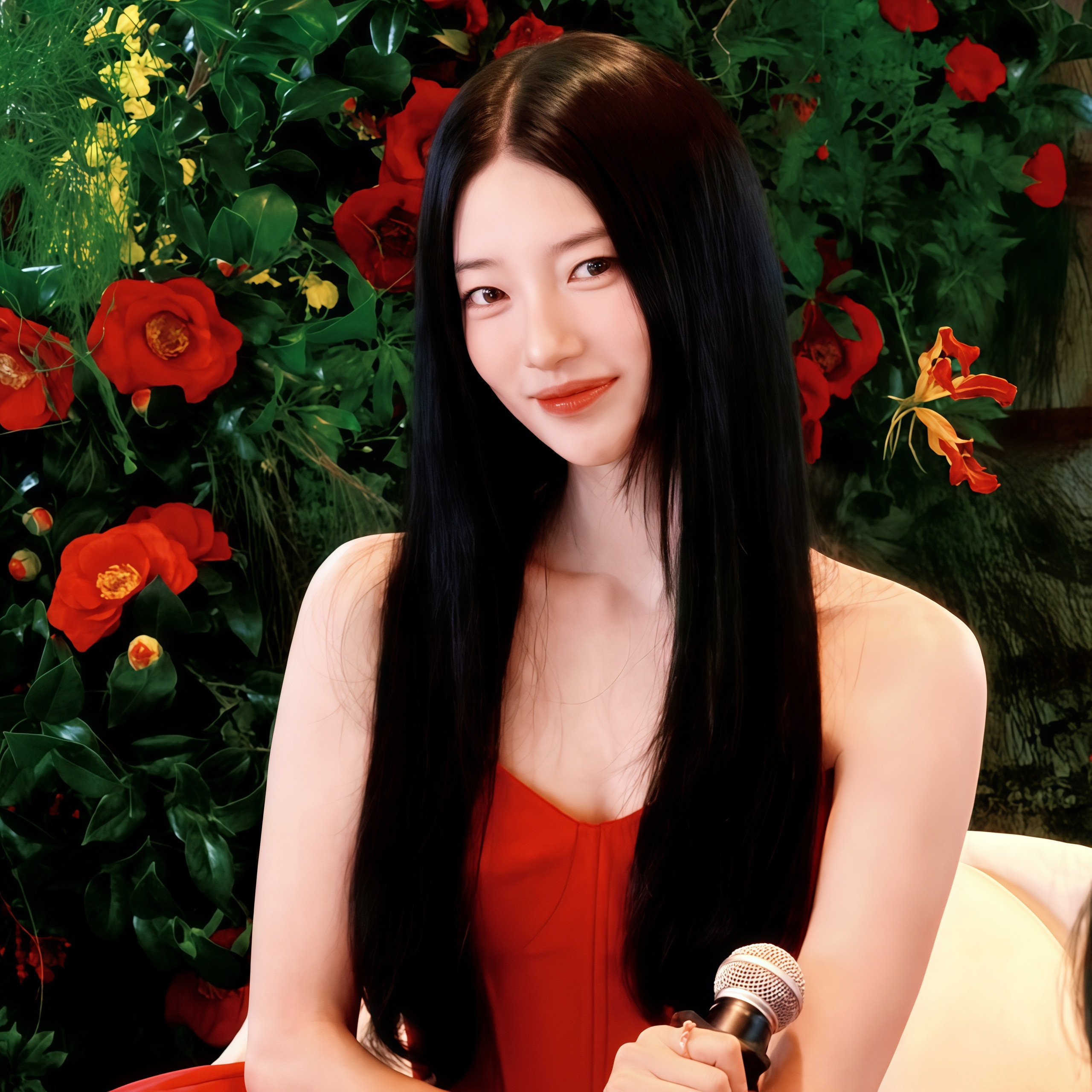 裴秀智红色系头像壁纸更新女神完全就是明艳大美人啊