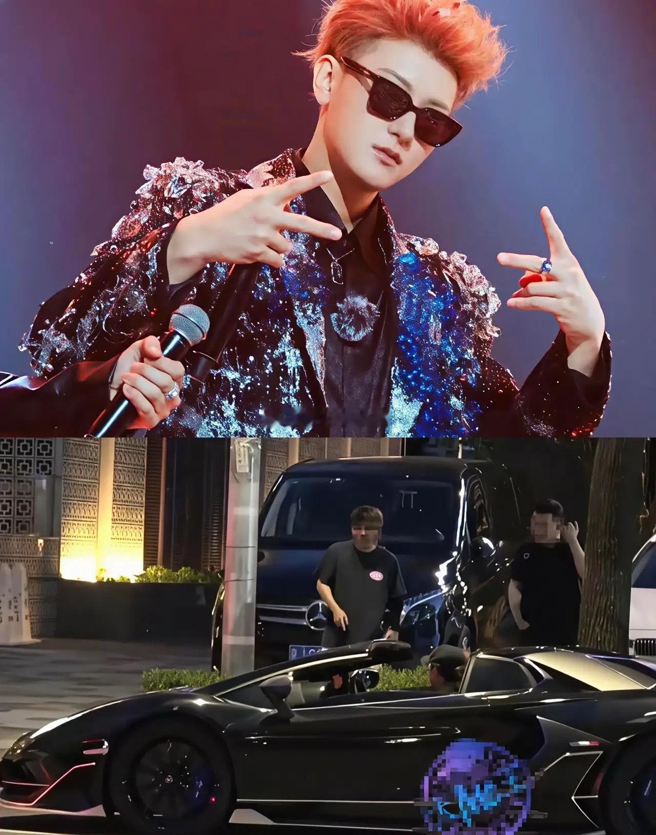 破案了！黄子韬的兰博基尼被罚，不是因为违停，也不是因为改色——是因为敞篷大开着停