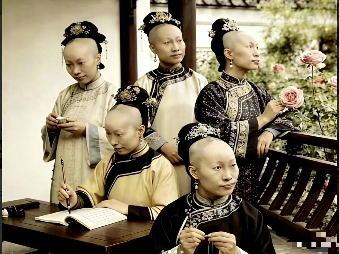原来这才是清朝格格们的发型