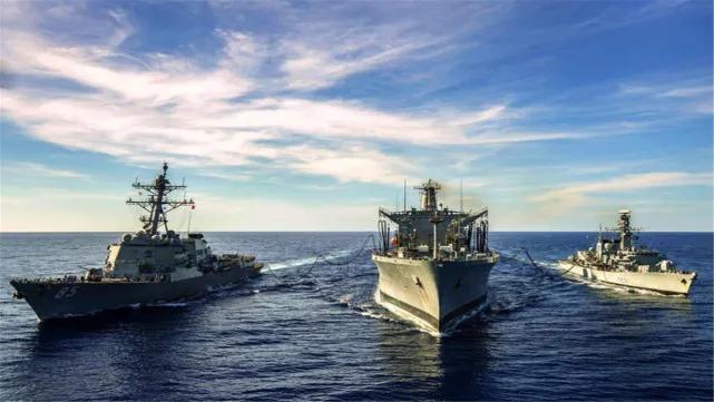 封锁第三天！10000名美军，10余艘舰船，数10架战机海峡封锁4月15日，