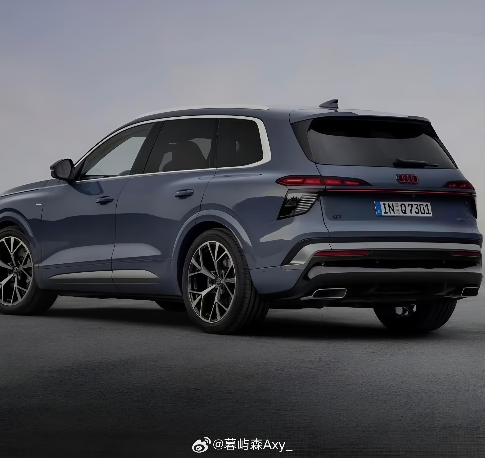 全新奥迪Q7实拍路透图，官图曝光偷跑大v聊车汽场全开汽车