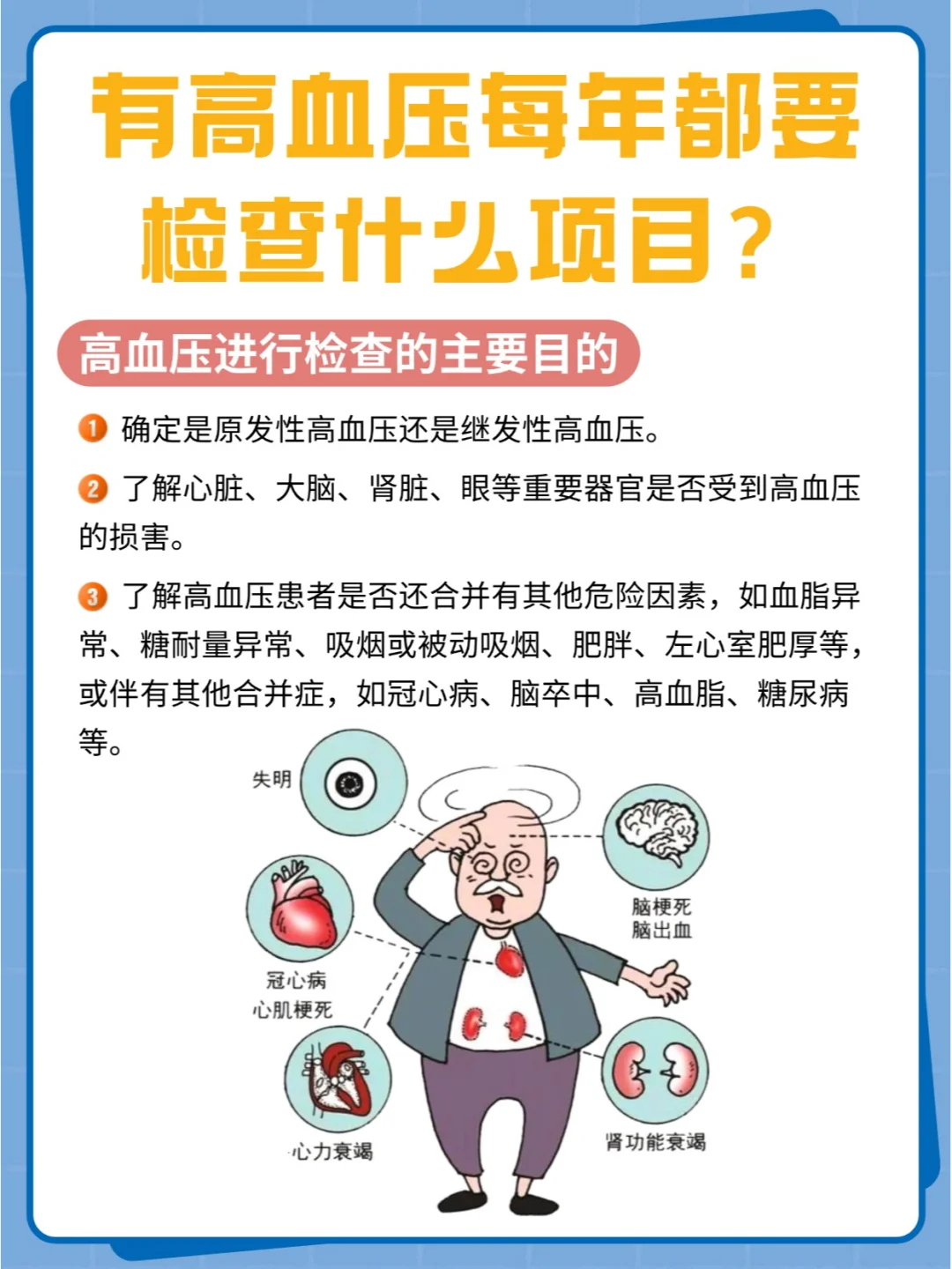 我悟了👀有高血压的每年查查这几项