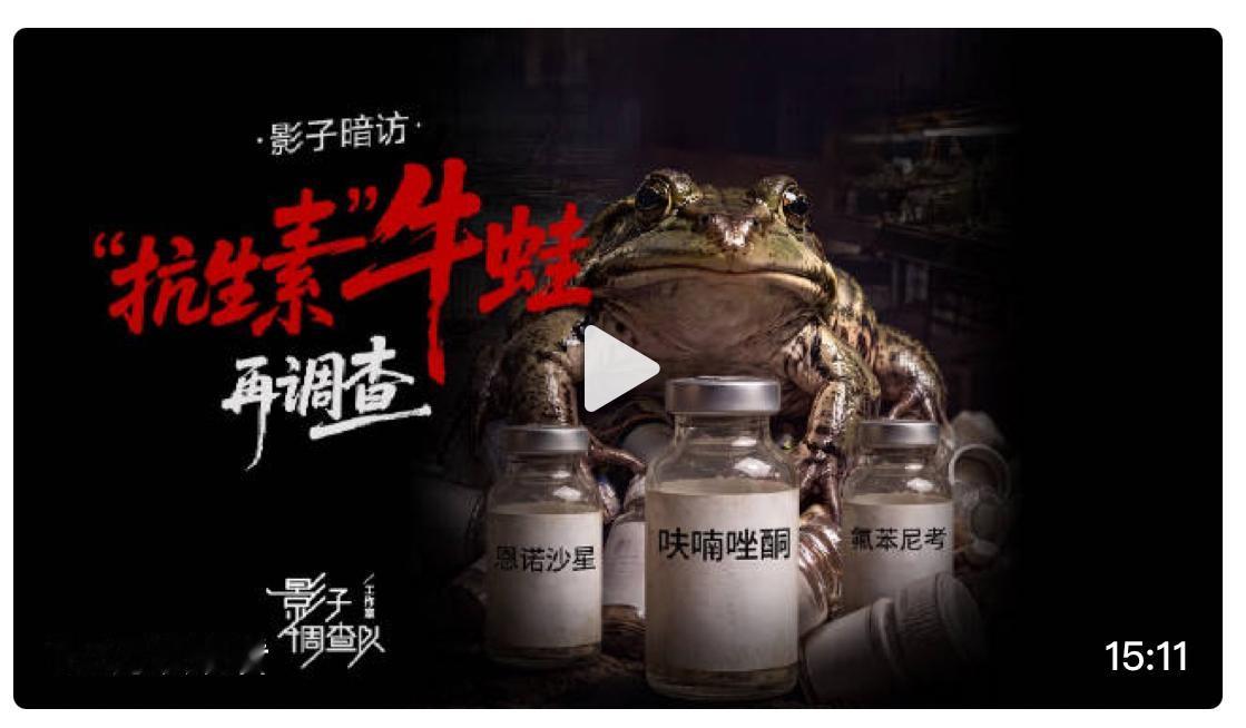 牛蛙再一次因为抗生素超标登上了热搜，难道仅仅是牛蛙有抗生素吗？凡是国内人工高密度