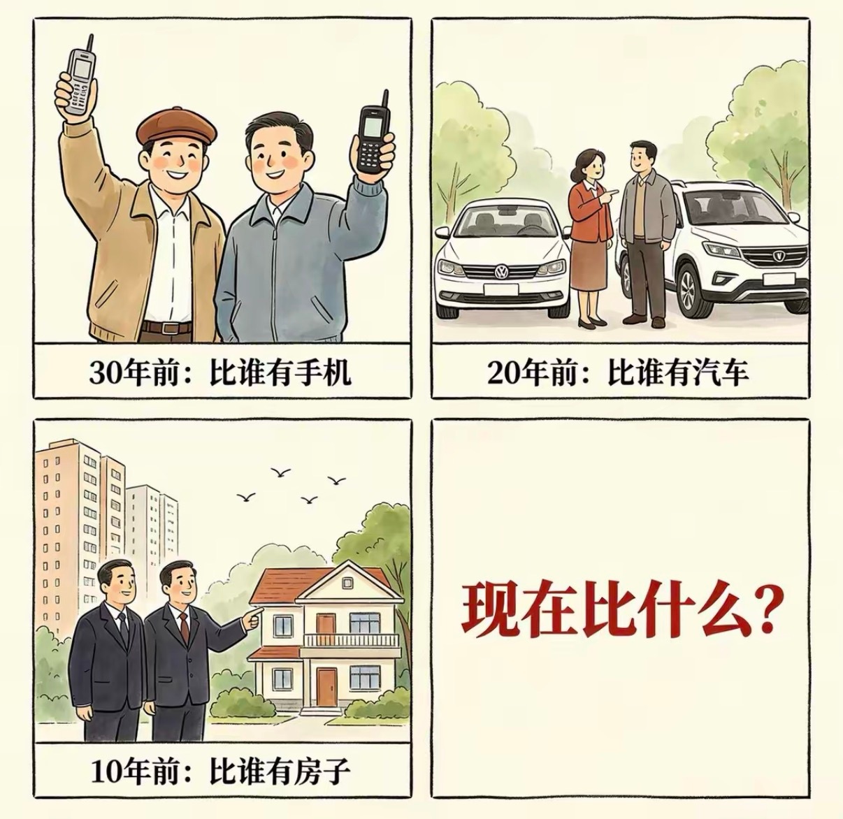 现在比什么？