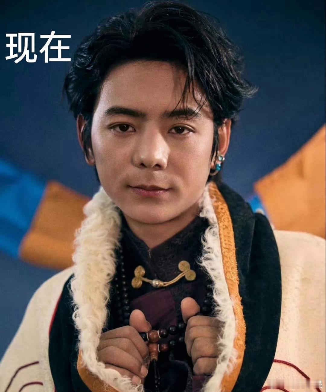 过去的丁真和现在的丁真。