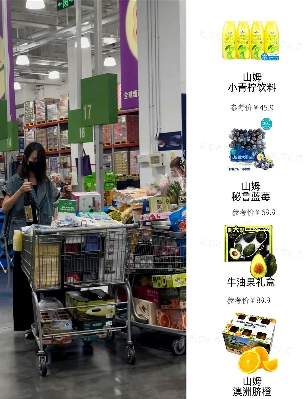 蔡少芬在珠海山姆这一趟，东西多到购物车都快“喊救命”了。但说实话，两大车看着