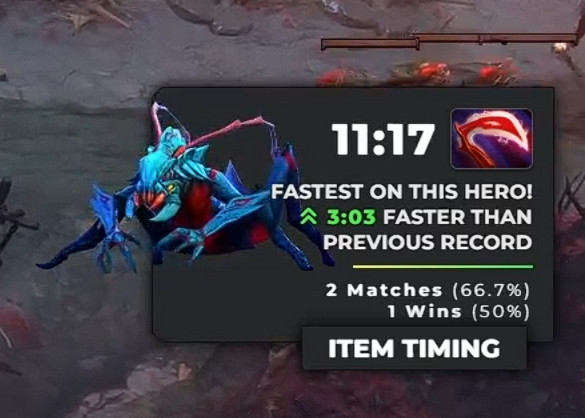 之前鲷哥跟弹幕争论蚂蚁是出黯灭好还是电锤好，这把Ame为了搭配大鱼+滚滚的双减甲