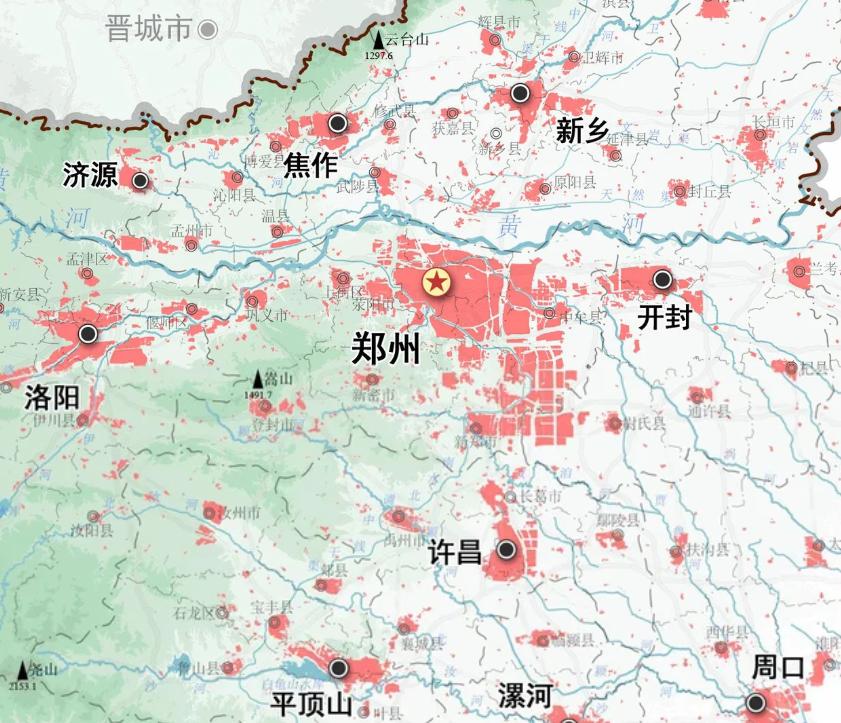 河南地区确实长期缺乏一个绝对核心，郑州首位度在全国省会里不算突出，跟武汉、成