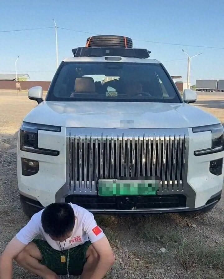 管的是不是有点宽了？河南，一男子花50多万买了一台新能源SUV，他计划自驾出国玩