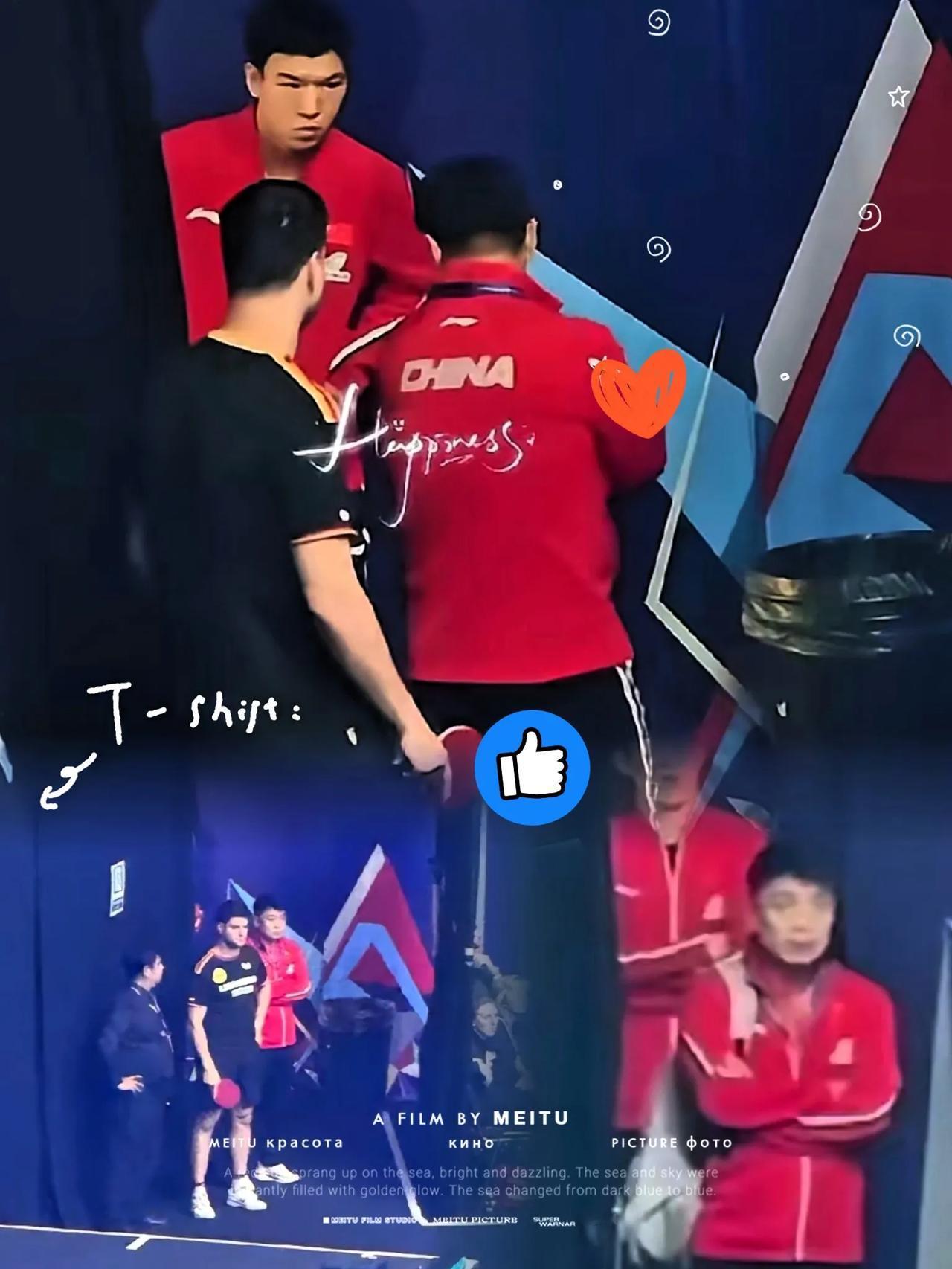 谁能想到莎莎这次差点被韩国小将逼到绝境，场边一众国乒大佬的反应太真实了！