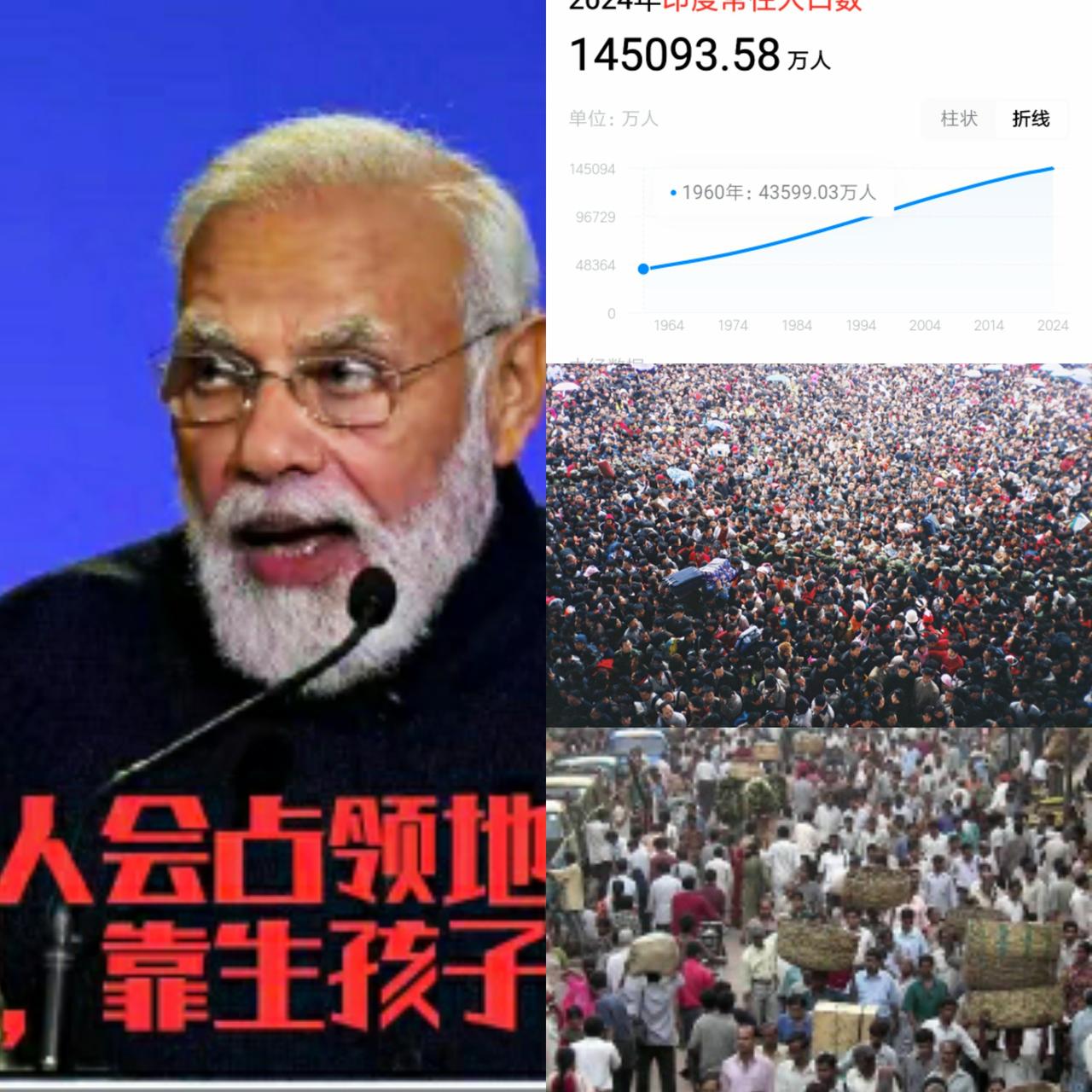 一提起印度，不少人第一反应就是“人多”，感觉这个国家好像永远在不停生孩子，“人口