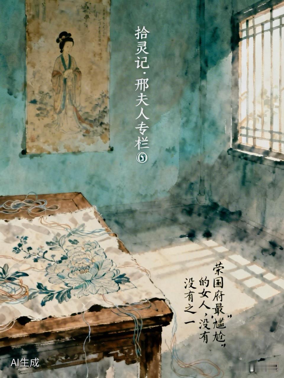 拾灵记.邢夫人专栏⑥｜荣国府最"尴尬"的女人，没有之一读红楼，最不忍细看的是